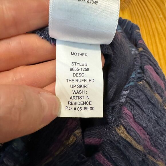 MOTHER Ruffled Up Festival Skirt SZ XS Artist In Residence Mini Asymmetrical - Picture 9 of 10